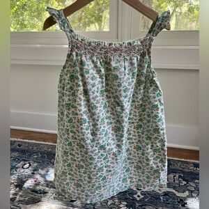 Baby Boden Cream Smocked Dress